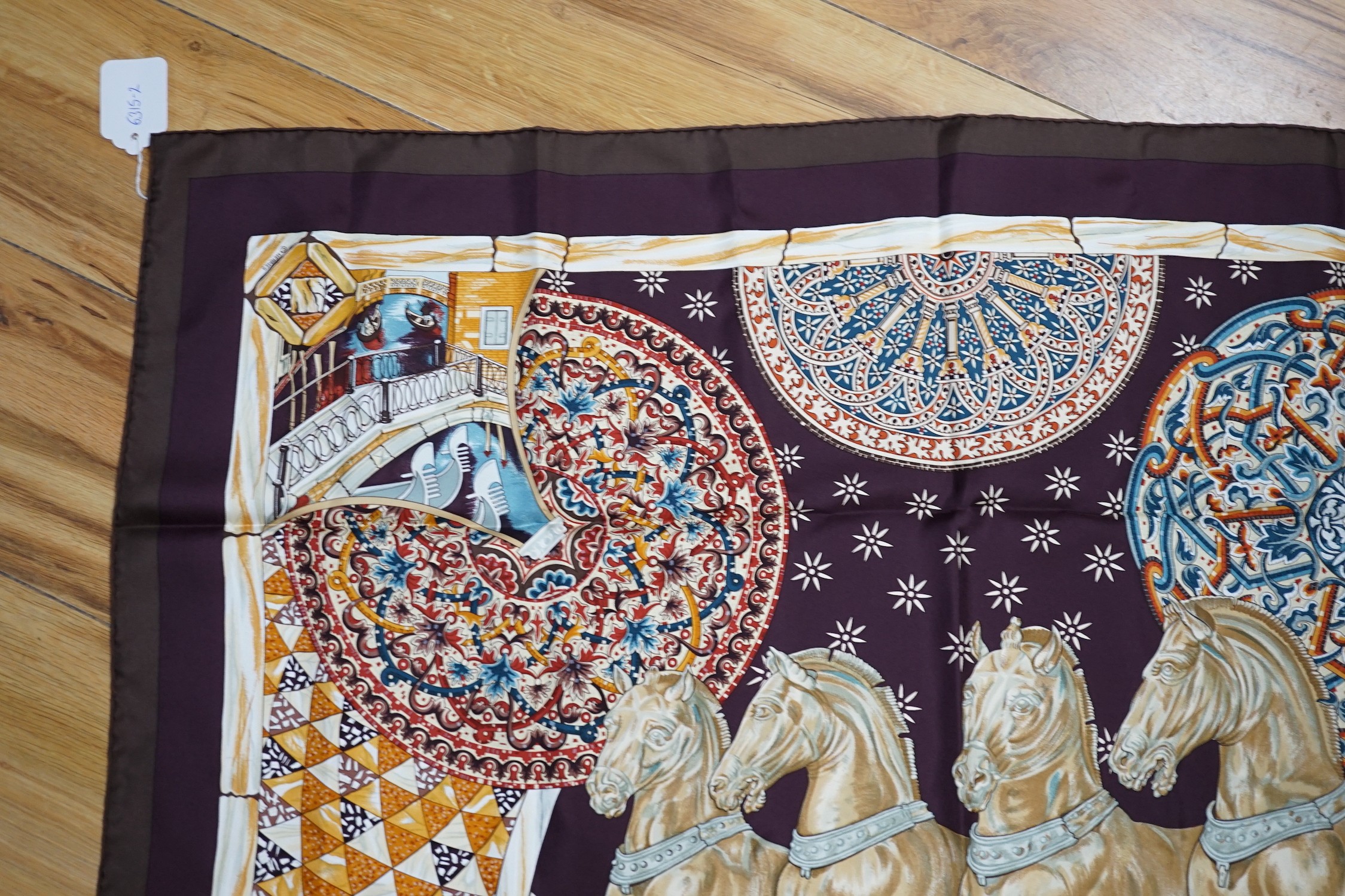 An Hermes scarf, 89cm square